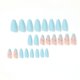 thumbnail image 4 of Blue Gradient Matte Almond Press On Nails - Acrylic Fake Nails with Glue for Women and Girls - Long-Lasting and Easy to Apply, 4 of 4
