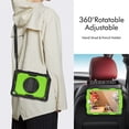 thumbnail image 5 of iPad Pro 11 Inch 4th/3rd/2nd/1st Generation Case 2022 2021 2020 2018 Case with Built-in Screen Protector, Shockproof Rotatable Kickstand Cover Hand Strap and Shoulder Strap,Black+Green, 5 of 8