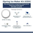 thumbnail image 4 of iSpring ICEK Ultra Safe Fridge Water Line Connection and Ice Maker Installation Kit for Reverse Osmosis RO Systems & Water Filters, 1/4", Approximate 20 feet, 4 of 6