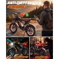 thumbnail image 3 of 750W 28Mph,48V 25AH Electric Bike for Adults,Max 80 Miles, 20" Fat Tire Mountain Bike,Disc Brakes,TUV Rheinland Certified, 3 of 9