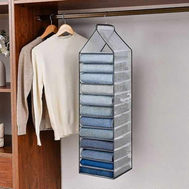 2024 Hanging Bag Space Saving Durable 6/9/12 Grids Closet Organizer Folding Wardrobe Storage^ccgv2