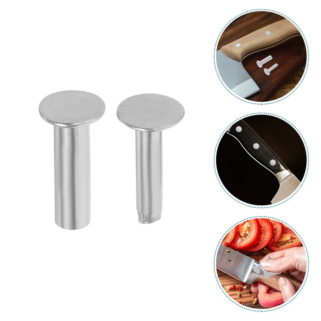 BRIGHTFUFU 14 Pares Tornillos Para Mango De Cuchillo De Cocina En Acero Inoxidable Fácil Instalación