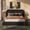 Black, variant on Afuhokles Upholstered King Cloud Bed Frame with 5.9" Headboard and 360 Degree Soft Foam Surround, Cream