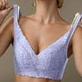 thumbnail image 4 of Abcnature Plus Size Bras for Women Comfortable Breathable no Steel Sexy Lace Gathering Adjustment Lift Bras, 4 of 5