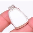 thumbnail image 2 of White Scolecite - India Gemstone 925 Silver Plated Jewelry Pendant 1.37" A322, Valentine's Day Gift, Birthday Gift, Beautiful Jewelry For Woman, 2 of 2