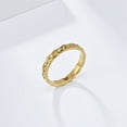 thumbnail image 4 of HIJONES Women's Stainless Steel Simple Woven Mesh Wedding Ring 4MM Light Luxury Jewelry Gold Size 8, 4 of 6