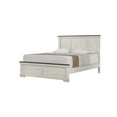 thumbnail image 7 of Antique White Brown Finish 6pc King Size Panel Bed Dresser Mirror 2x Nightstand Chest Bedroom Furniture Set, 7 of 7