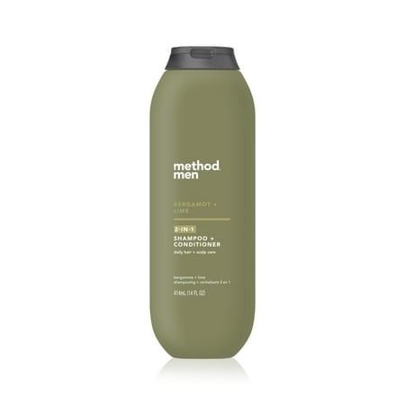 Method Men 2-in-1 Shampoo + Condtioner, Bergamot + Lime, 14 oz.
