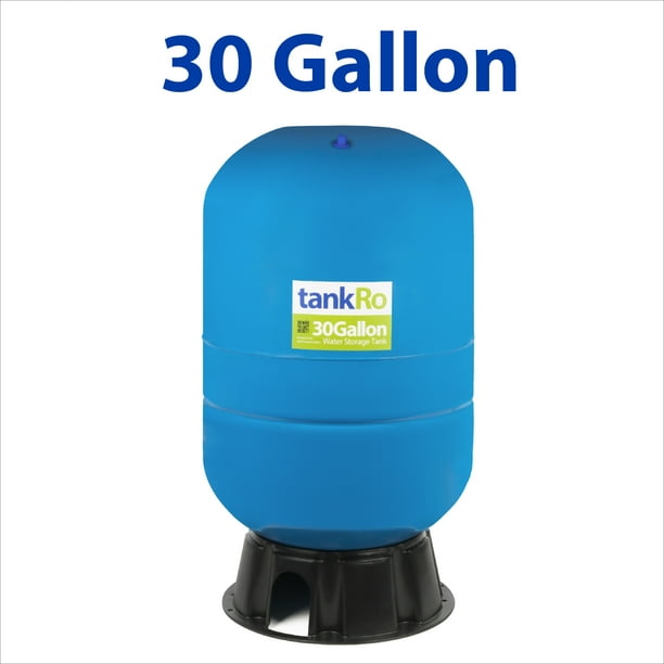 tankRO RO Water Filtration System Expansion Tank 30 Gallon Capacity Water Tank Large