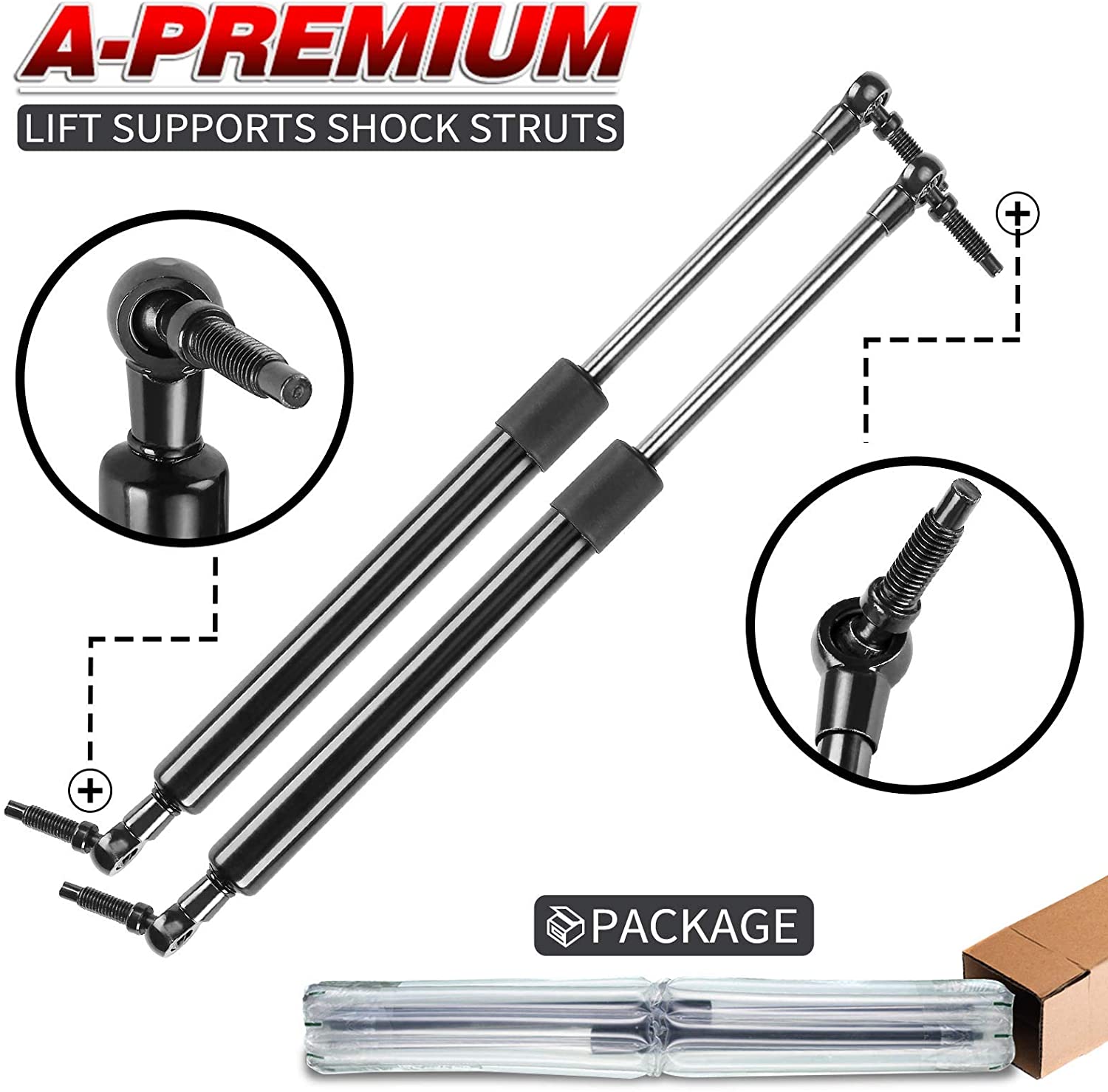 A-Premium Rear Tailgate Lift Supports Shock Struts Compatible with ...