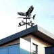 thumbnail image 4 of Outdoor courtyard wrought iron bald eagle weathervane for yard decoration, 4 of 5