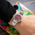thumbnail image 2 of Pre-Owned Rolex Datejust 26MM 69174 Red Diamond Dial Diamond Bezel Stainless Steel Oyster Bracelet, 2 of 9