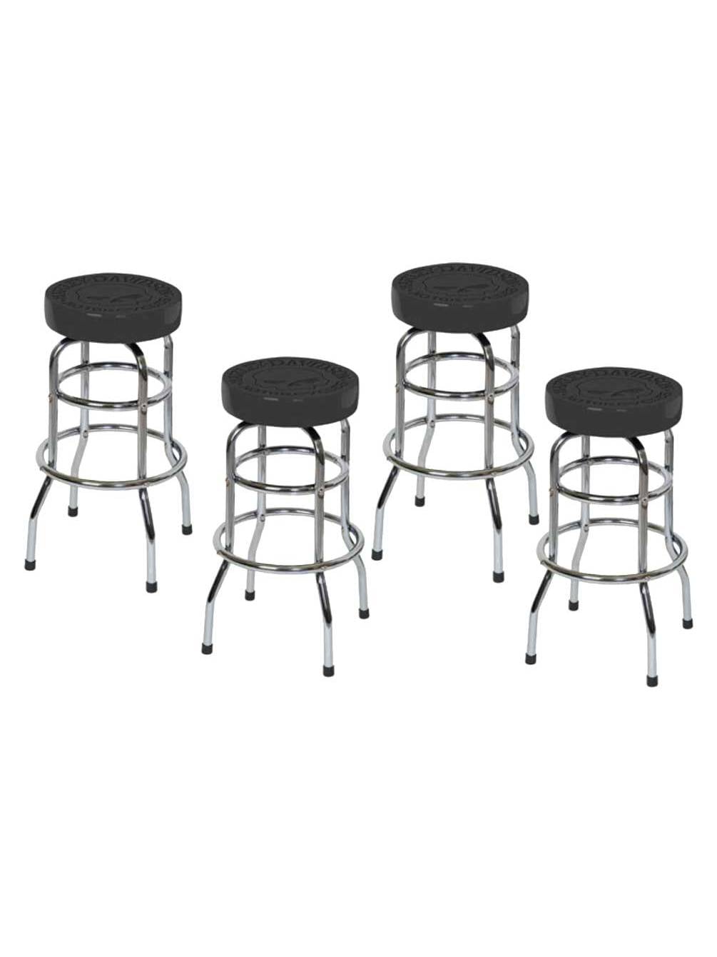 HarleyDavidson Skull Bar Stool, Heavy Guage Steel HDL12114, SET OF 4