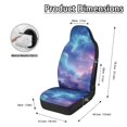 thumbnail image 6 of Uourmeti Waterproof Car Front Seat Protector for Automotive Polyester Full Wrapping Edge Car Seat Covers, Galaxy Cloud Print, 6 of 12