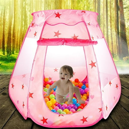 EECOO Folding Princess Ball Pit Tent for Girls Indoor and Outdoor 1 to 8 Years Old Toys, Children Game Pop Up Play Castle (Best Toys For 8 Yr Old Girl)
