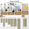 thumbnail image 6 of Sage Green Window Privacy Film, Farmhouse Wood Grain Vintage Brown Striped Static Cling UV Sun Blocking Heat Control Window Tint Day and Night,Non-Adhesive One Way Windows Privacy Cover 17.7''x78.7'', 6 of 7