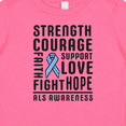 thumbnail image 4 of Inktastic ALS Awareness Strength Courage Support Boys or Girls Baby T-Shirt, 4 of 5