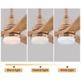thumbnail image 5 of 48" Ceiling Fan Light LED Chandelier 3 Blades 6 Speed Timing Fan Lamp & Remote, 5 of 19