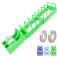 thumbnail image 1 of Desktop Tape Dispenser For Wrapping & Crafts | Prepares 18 Tape Strips Fast | Free Compact Heavy Duty | Standard Washi & Double Sided Tape With 2 Tape, 1 of 9
