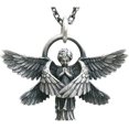 thumbnail image 1 of Htooo Clásico Ángel Colgante Collar Serafines Serafín Oración Colgante Collar De Cadena Larga Hombres Mujeres Cristianismo Oración Cristiana Buena Suerte Joyería Acce, 1 of 5