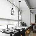 thumbnail image 4 of Antonia 7 in. 1-Light Indoor Matte Black Finish Pendant Light with Light Kit, 4 of 5