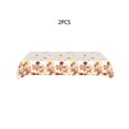 thumbnail image 2 of 2 Pcs Thanksgiving Floral Tablecloth, Fall Rectangle Disposable Plastic Table Cover for Long Table Party Home Halloween Decoration, Waterproof Autumn Table Decor, 54x108 Inches, 2 of 6