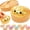 Gold, variant on Glitter Dumpling Squishies Toys with Steamer Case, Cute Colorful Bao Bun Stress Balls, Slow Rising Soft TPR Sensory Fidget Toys for Anxiety Relief, Birthday Party Favors Stocking Stuffers