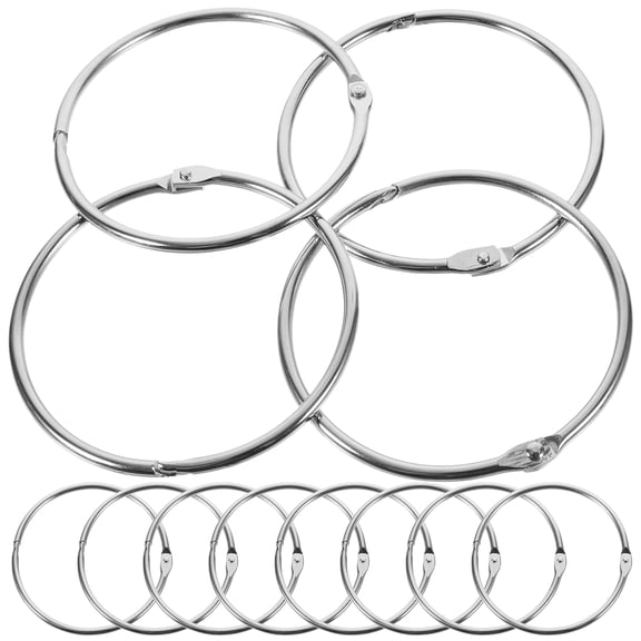 WHAMVOX 12Pcs DIY Binder Rings Reusable Photo Ablum Rings Loose Leaf Binder Rings Scrapbooking Binder Rings