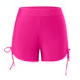 thumbnail image 4 of Gubotare Women's Plus Size Swim Shorts High Waisted Swimsuits Bottoms Boyleg Boardshorts,Hot Pink XL, 4 of 5