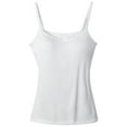 thumbnail image 2 of Anyfit Wear Women Camisole with Built-in Bra Cup Supportive Padded Tank Top Layering Cami Undershirt, 2 of 5