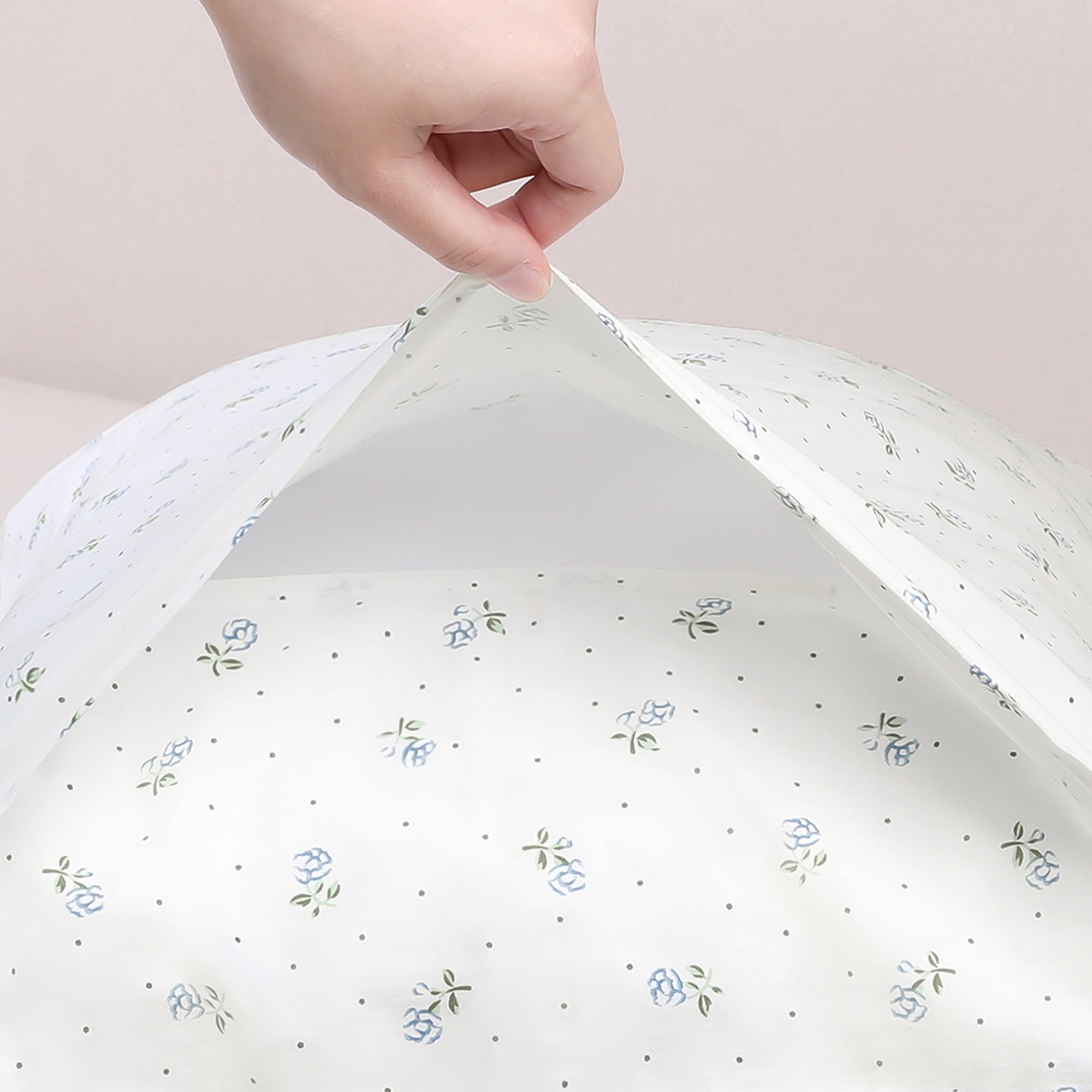 Unique Bargains Pillowcase Cotton Floral Pillow Cases with Envelope Closure Blue