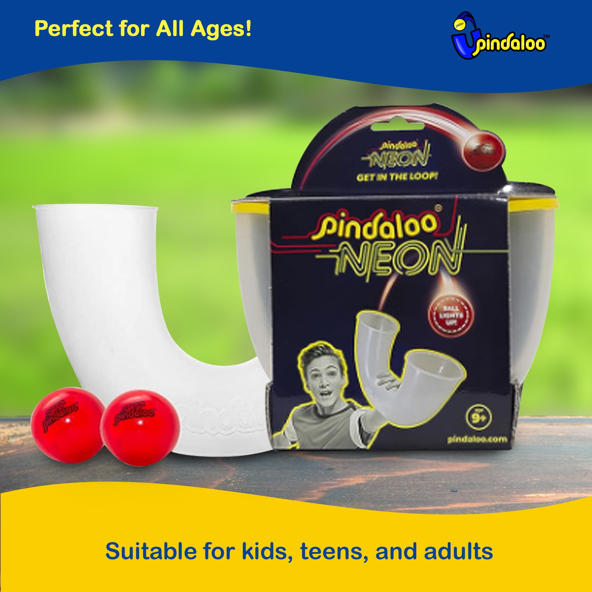 Fun Pindaloo Juggling Skill Game for Kids with LED Light Up Balls