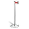 Lavi Industries 50-3000SA-RD Retractable Belt Stanchion, 7 ft. Red