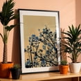 thumbnail image 3 of Beckon the Blue - Philadelphia Pennsylvania Photography Silhouette Abstract Floral Minimalist Botanical Nature Surrealism Black Framed Wall Art Print 5 x 7 inches, 3 of 8