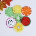 thumbnail image 2 of Toystoory Posavasos de silicona duradero para frutas, posavasos de silicona para taza de té, soporte para bebidas, mantel individual Mostrada Naranja PC 1, 2 of 6