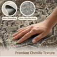 thumbnail image 6 of ODIKA 9'x12' Washable Area Rug Throw Vintage Tan Decorative Border Panels Grey Beige Bathroom for Dining Room, Basement, Large Office, Non-Slip Chair-Friendly, 6 of 7