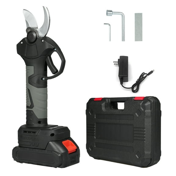 Anself 21V Portable Handheld Cordless Electric Pruning Shears with Carry Case, 2000mAh Rechargeable Battery, 30mm Cutting Diameter, Ideal for Garden