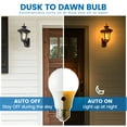 thumbnail image 2 of Great Value A19 Dusk to Dawn Auto On/Off LED Light Bulb, 9-Watt (60W Equivalent) E26 Medium Base, 2 of 9