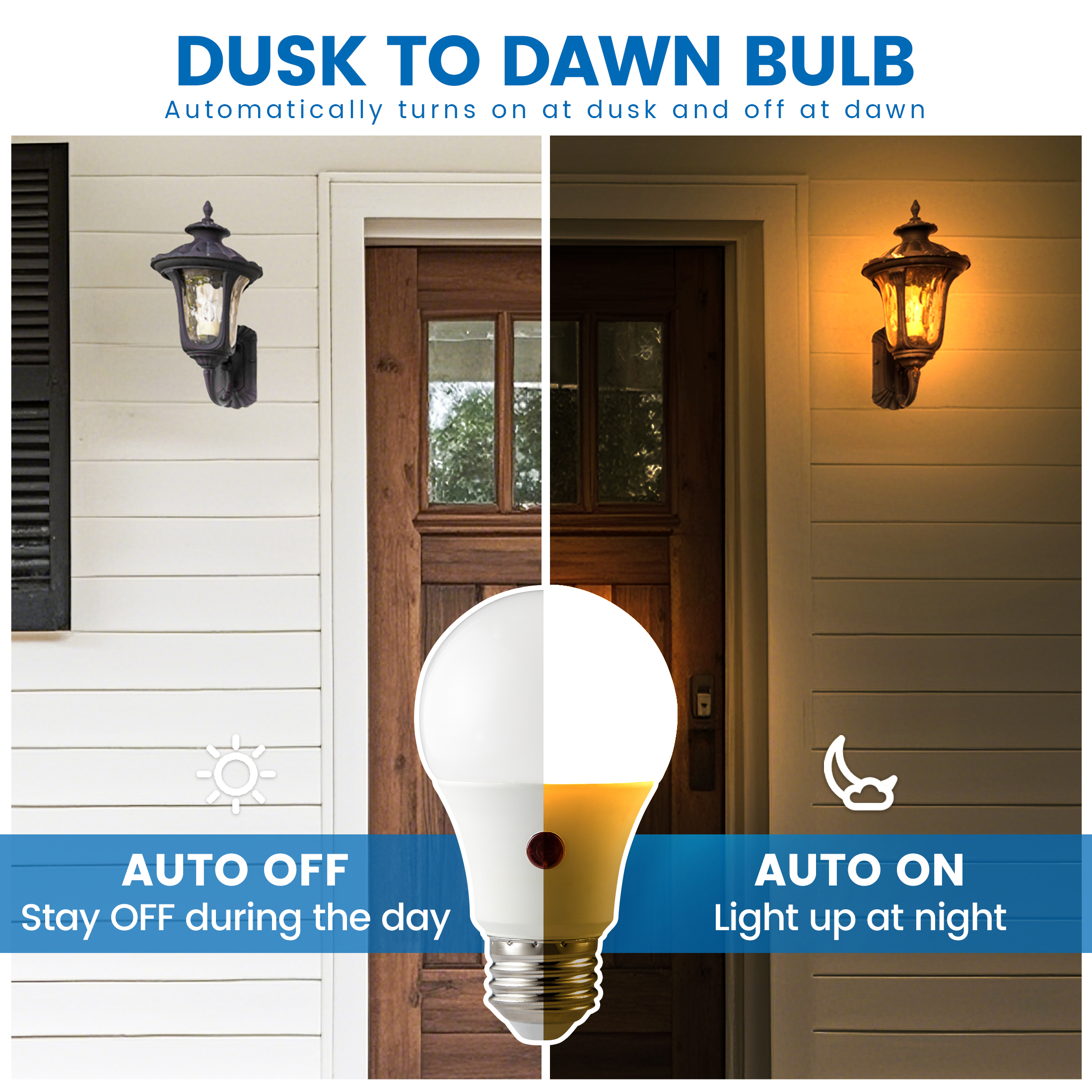 Great Value Dusk-to-Dawn A19 LED Bulbs, 2-Pack photo 4