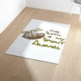 thumbnail image 4 of CafePress - The Sloth Is My Spirit Animal - 3'x5' Decorative Area Rug, Fabric Throw Rug, 4 of 5