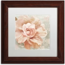 Trademark Fine Art "Petals Impasto I" Canvas Art by Color Bakery White Matte, Wood Frame