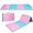 Blue, variant on Costway 8' x 4' x 2'' Folding Gymnastics Tumbling Gym Mat Stretching Yoga