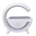 thumbnail image 2 of Cargador inalámbrico con Altavoz Bluetooth, luz de 1200mAh, RGB, carga USB, lámpara de cargador inalámbrico para el hogar y la Oficina, 2 of 14