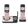 AT&T CL82229 2 Handset Cordless Expandable Answering System with Smart Call Block, Rose Gold