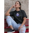 thumbnail image 2 of Turkish Eye Symbol Shaped T-Shirt Women -Image by Shutterstock, Female XX-Large, 2 of 4