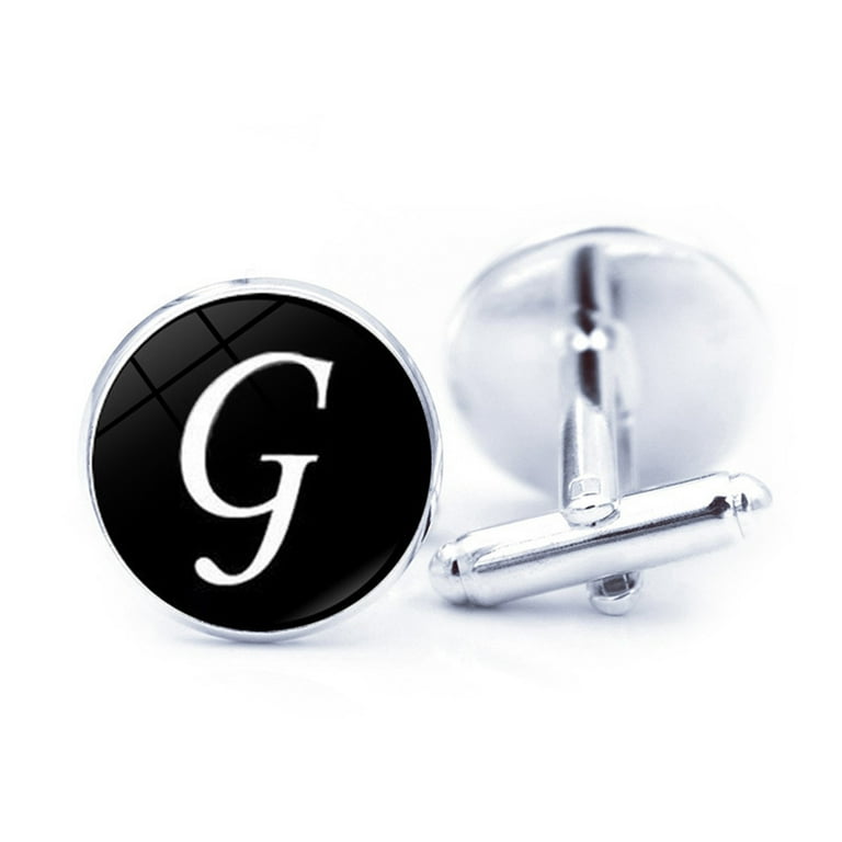 Men's Detailed Cuff Links Electroplate Silver