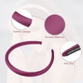 thumbnail image 3 of Unique Bargains 2 Pcs Solid Simple Silk Headbands Fashion Hair Accessories for Women Light Pink Rose Purple 0.59" Wide, 3 of 7