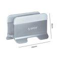 thumbnail image 1 of Soporte para portátil Gravity de aleación de aluminio para Macbook/iPad/iPhone (1 ranura plateada) Ehuebsd Para estrenar, 1 of 7