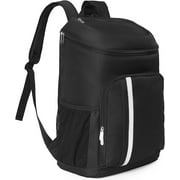 Cooler Backpack Insulated Leak-Proof 32 Cans Soft Cooler Bag for Lunch Picnic Fishing Hiking Camping Park Beach Black