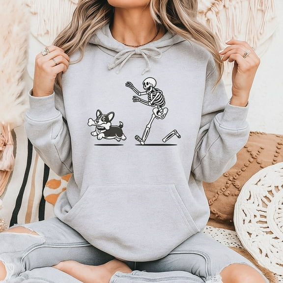 Funny Halloween Corgi Dog Hoodie – Cute Spooky Season Pullover for Dog Lovers